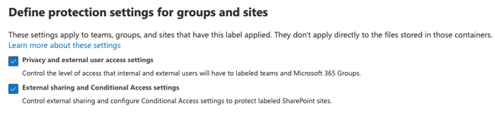 Group Protection Settings